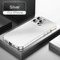 Luxury Aluminum Metal Frame Phone Case For iPhone 16 15 14 13 12 Pro Max Plus Camera Lens Glass Protect Shockproof PC Back Cover
