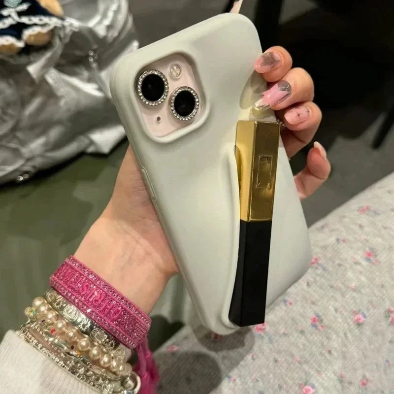 Lipstick Make-up Soft Silicone Phone Case for IPhone 16 14 15 Pro Max X Xs XR 11 13 12 Portable Lip Gloss Cover - Caseverse