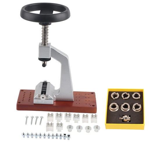 Bench Watch Case Opener Bench Watch Case Opener Wristwatch Tool Back Opener with 6 Dies Watch Repair Tool Watch Case Remover