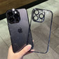 Luxury Electroplated Glitter Phone Case For IPhone 16 15 14 13 12ProMax  Clear Transparent Shockproof Hard Back Protective Cover - Caseverse