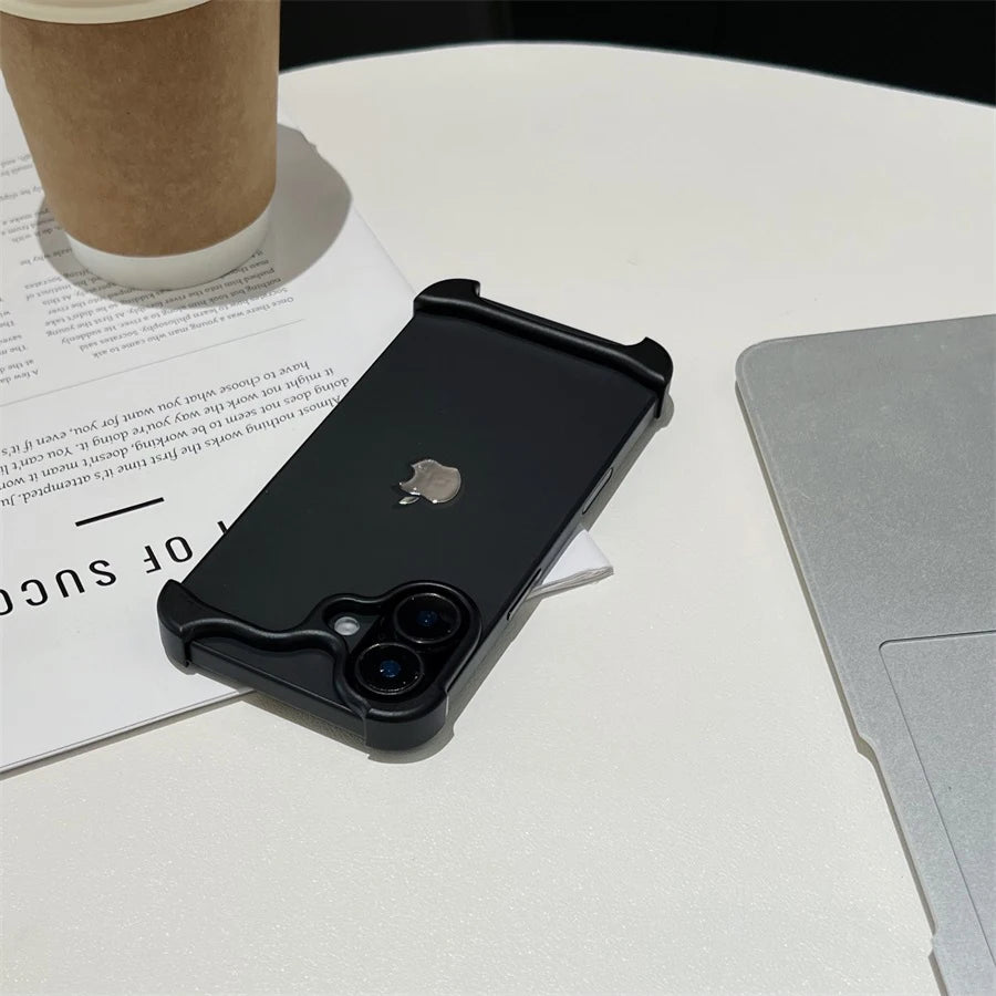 Luxury Aluminum Metal Bumper Arc Phone Case For IPhone13 14 15 16 Pro Max 16Pro Plus Urban Pulse Ultra Lightweight Phone Cover