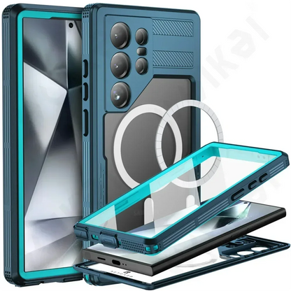 Case For Galaxy S25 S24 S23 Ultra Plus Waterproof Shockproof IP68 Underwater Built Screen Protector Anti-Scratch 360 Cover - Caseverse