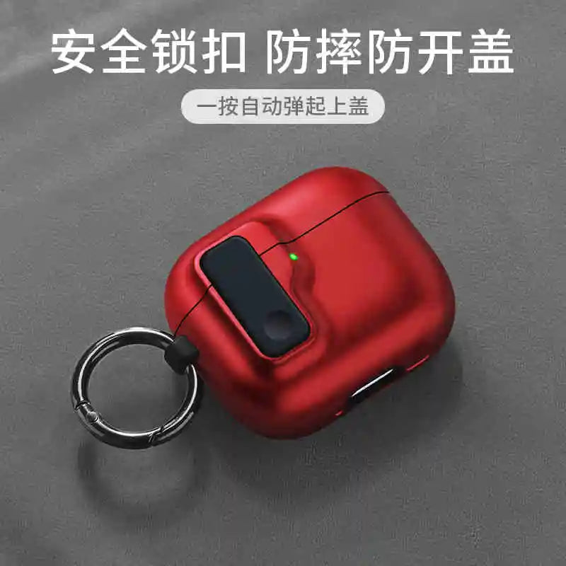 2024 New Hard Protector for AirPods 4 with Magnetic Lid Lock Hybrid Case Luxury Protection Cover for Apple AirPods 4(USB C)
