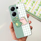 For Xiaomi Poco M6 Pro 2024 Case New Fashion Marble Cartoon Cover Soft Clear Silicone Funda For Xiaomi Poco M6 Pro 4G Phone Case - Caseverse