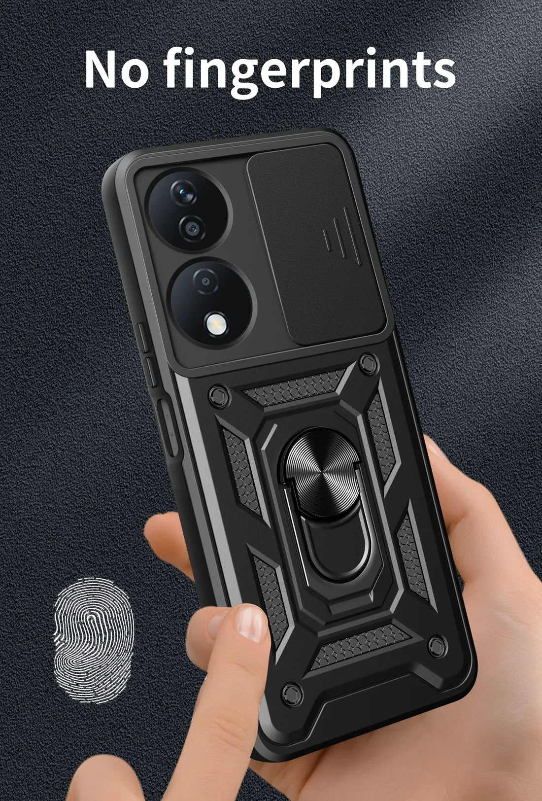 Honor X7B Phone Case, Heavy Duty Rugged Cover Bracket Magnetic Holder Shockproof Phone Case For Honor X7B - Caseverse