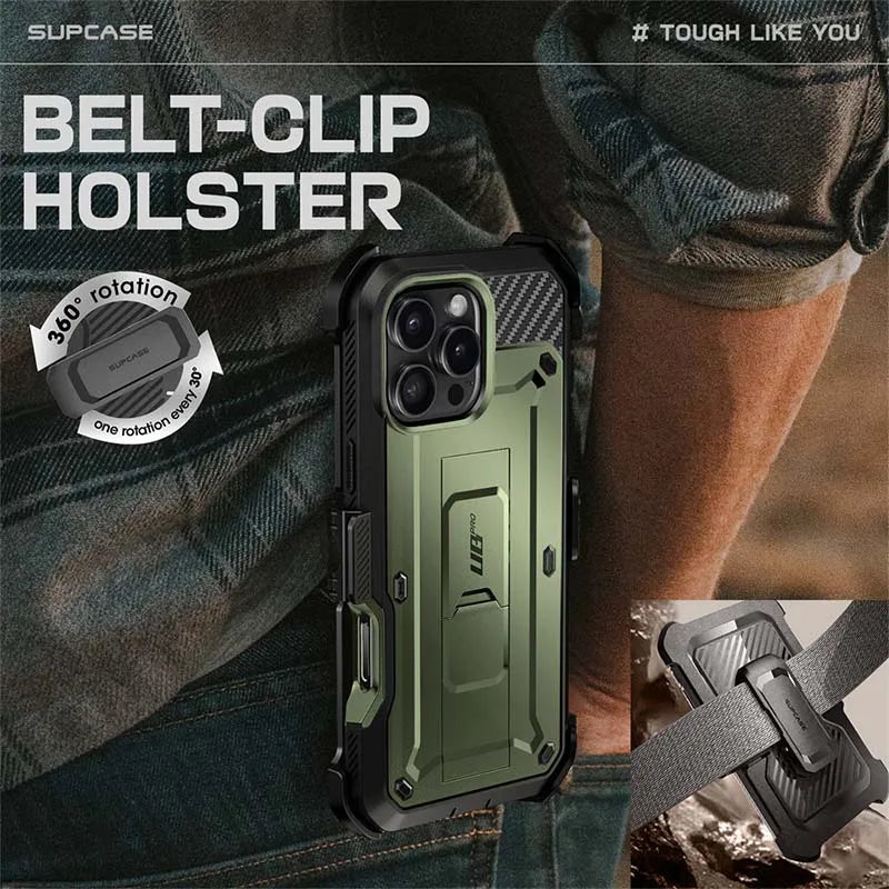 SUPCASE For iPhone 16 Pro Max Case 6.9" (2024) UB Pro Full-Body Heavy Duty Rugged Phone Case with Built-in Screen Protector - Caseverse