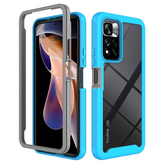 Hybrid Full Body Rugged Case For Xiaomi Redmi Note 11 Pro 5G Cover Note 12 Pro Clear Crystal Phone Cover Note11 Pro+ 11s Funda