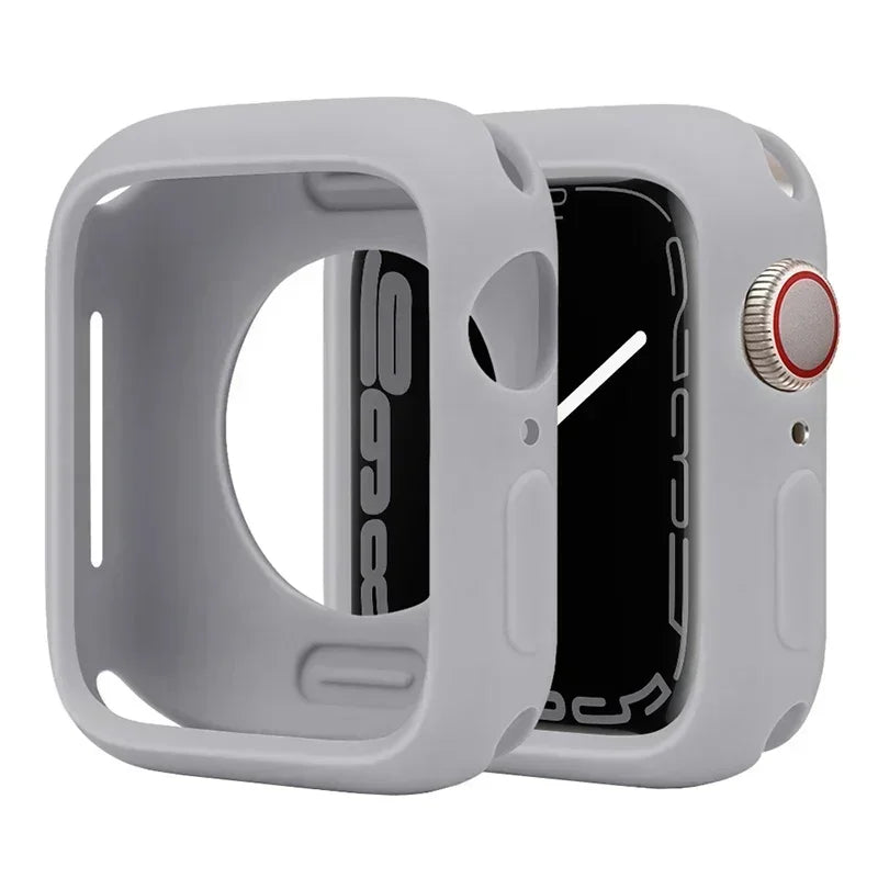 Candy Soft Silicone Case for Apple Watch Cover 9 8 7 6 Se 5 45mm 42mm 38 Protection Iwatch Serie 44mm 40mm 41mm Bumper for women