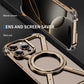 Aluminum Alloy Military armor Rimless Magnetic Phone Case For iphone 16 13 14 15 Plus Pro Max 16E E Metal Airbag protection case - Caseverse
