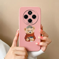 For Redmi 14C Phone Case Cartoon Astronaut Full Coverage Anti Drop Funda For Xiaomi Redmi 14 C Soft Liquid Silicone Bumper Capa