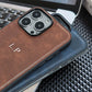 Leather Personalized Customized Initials Name Case For iPhone 16 15 14 13 12 11Pro Max Cover Luxury DIY Engraved 14 15 16 Plus - Caseverse