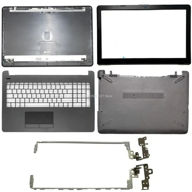 NEW Laptop Case for HP 15-BS 15-BW 15-RA 15-RB 250 255 G6 TPN-C129 LCD Back Cover/Front Bezel/Palmrest/Bottom Case/Hinges Gray