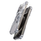 Metal Aluminium Alloy Magnetic Frameless Phone Case For iPhone 14 13 15 Pro Max 360° Stand Rimless Bumper Shockproof Metal Cover