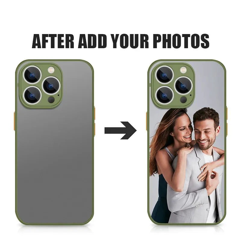 Personalized DIY Customized Name Photo Phone Case For iPhone 16 15 Pro Max 14 13 12 11 Pro Max X XR 7 8 Shockproof Acrylic Cover - Caseverse