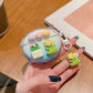 3D Flower Fruit Pattern Headphone Case For Xiaomi Redmi Buds 6 Buds 5 Pro Buds4 Active Buds 4 Lite Cover With Lovely Keychain