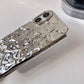 Stylish Metal Color Silver Meteorite Texture Case For iPhone 16 Pro Max 15 14 13 12 11 16 plus Soft TPU Anti-knock Cover