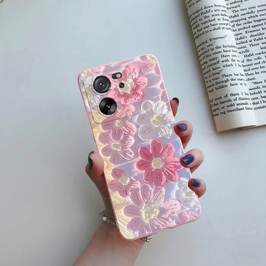 For Xiaomi 13T Pro Case Fashion Marble Astronaut Silicone Phone Cases For Xiaomi Mi 13T Mi13T 13 T Pro 5G Protection Back Cover