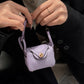 Mini Leather Fashion Bag For Airpods 4 3 2 Pro 2 Galaxy Buds 3/ 3Pro/ Buds FE 2Pro  Headphone Case Can Hold Other Small items