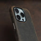 YMW Italian Crazy Horse Genuine Leather Case for iPhone 16 Pro Max 15 14 Personality Cowhide Magnetic Phone Cover - Caseverse