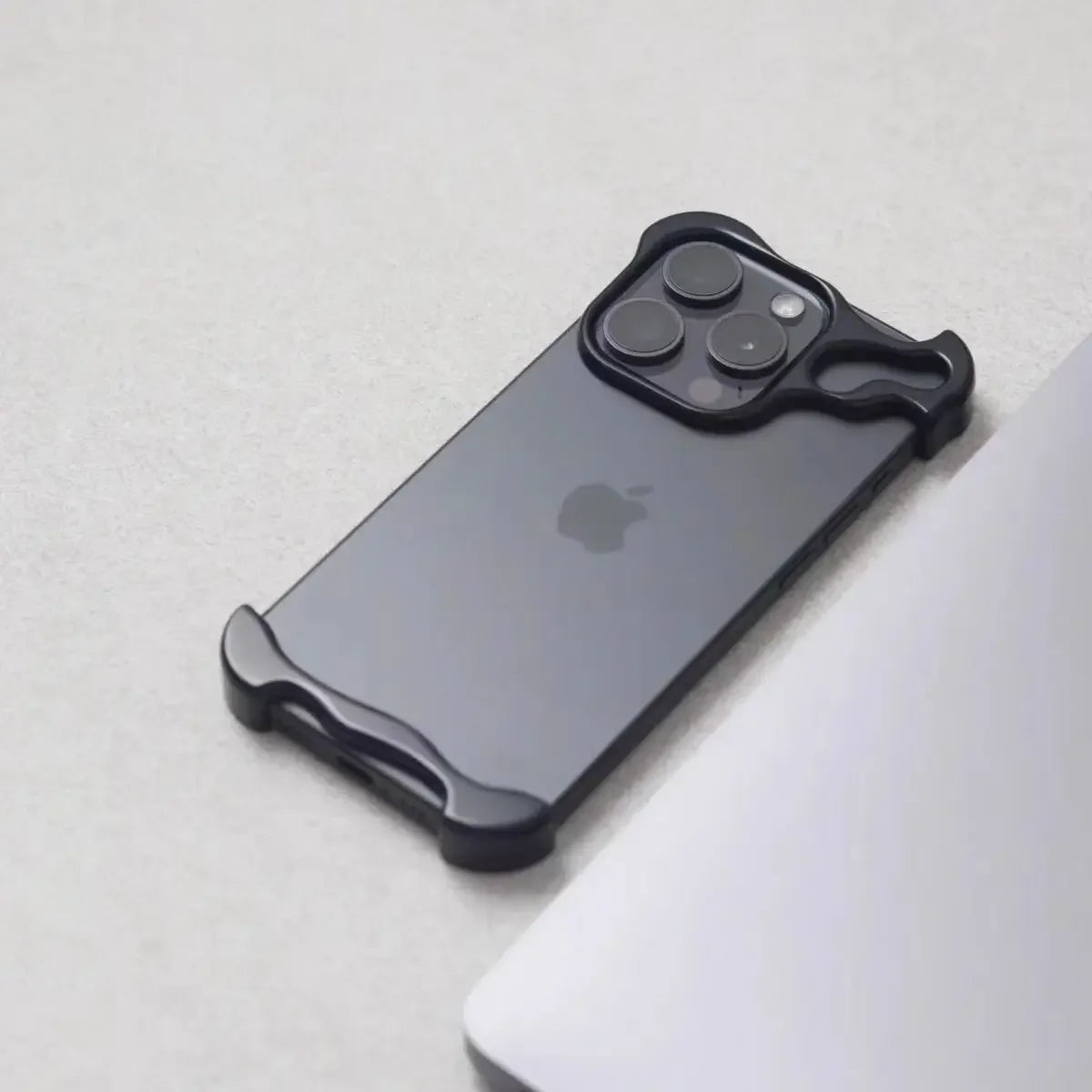 Luxury Irregular Aluminum Alloy Bumper Phone Case For IPhone 12 13 14 15 16 Pro Max 16Pro Plus Lens Film Protection Metal Cover - Caseverse