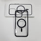 Clear Black Magnetic Phone Case for iPhone 15 14 Max Plus 13 12 Mini 11 Strong Magnet Mobile Cases with Box Shockproof Cover - Caseverse