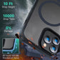 Magnetic Phone Case with Metal Stand for iPhone 16 15 14 13 12 Pro Max Plus Translucent Mobile Cases Military Grade Back Cover