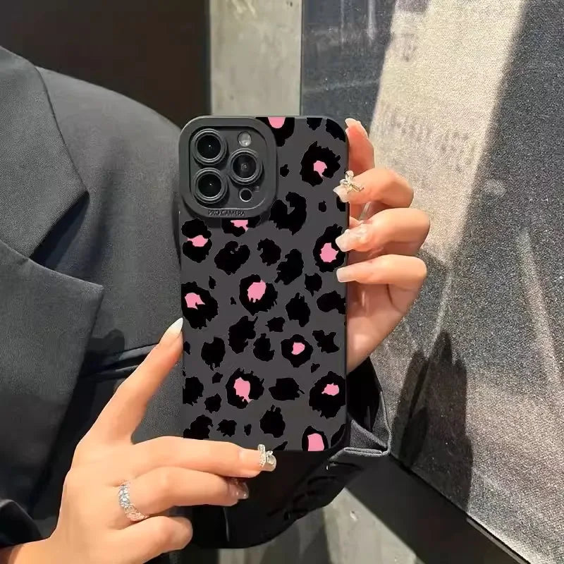 Stylish Pink Pattern Phone Case for iPhone 15  Pro Max 14 13 12 11 X XS XR 7 8 Plus Shockproof Soft Cover - Caseverse