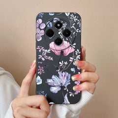 For Redmi 14C Phone Case Cartoon Astronaut Full Coverage Anti Drop Funda For Xiaomi Redmi 14 C Soft Liquid Silicone Bumper Capa
