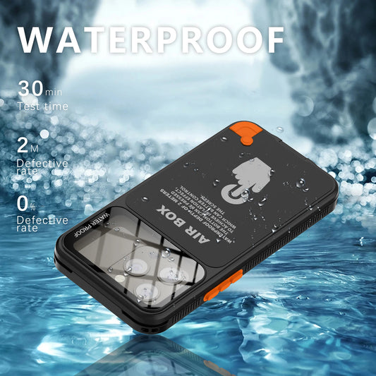 IP68 Waterproof Phone Case For iPhone 16 15 14 13 12 Pro Max Plus Underwater Taking Shockproof Dustproof Swimming Diving Cover
