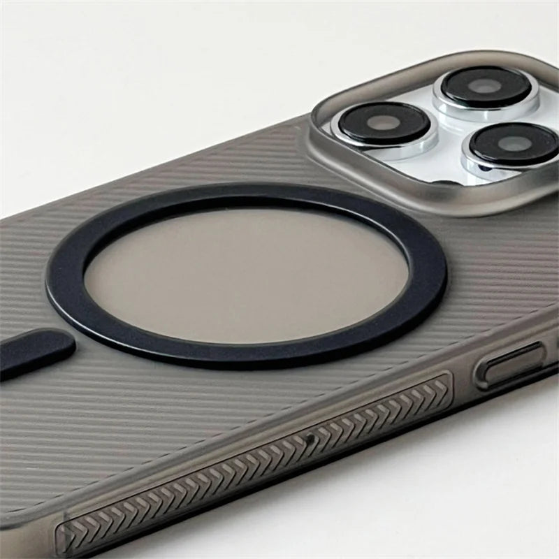 Luxury Matte for iPhone 15 14 13 Pro Max Phone Case with Magsafe Magnetic Charge Military Grade Shockproof Translucent Back Slim - Caseverse