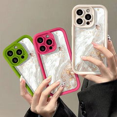 Marble Case For iPhone 16 Pro Max Case iPhone 13 11 12 15 14 Pro Max XR XS 7 8 Plus SE Shockproof Soft TPU Silicone Phone Cover