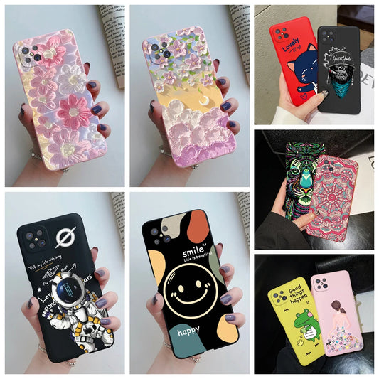 Case For OPPO Reno4 Z 5G Phone Case Cute Flower Cartoon Silicone Soft Back Fundas Cover For OPPO Reno 4Z CPH2065 Reno4Z 5G Coque