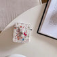Sutiable for AirPods Pro 2 Premium Leather Earphone Cases with Leather Strap Anti-lost Anti-fall Cartoon Cute AirPods 1 2 3 Case