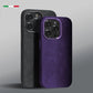 Alcantara Metal Lens Protection Phone Case for iPhone 12 13 14 15 16 Pro Max Magnetic Attraction High-end Imported Suede Cover