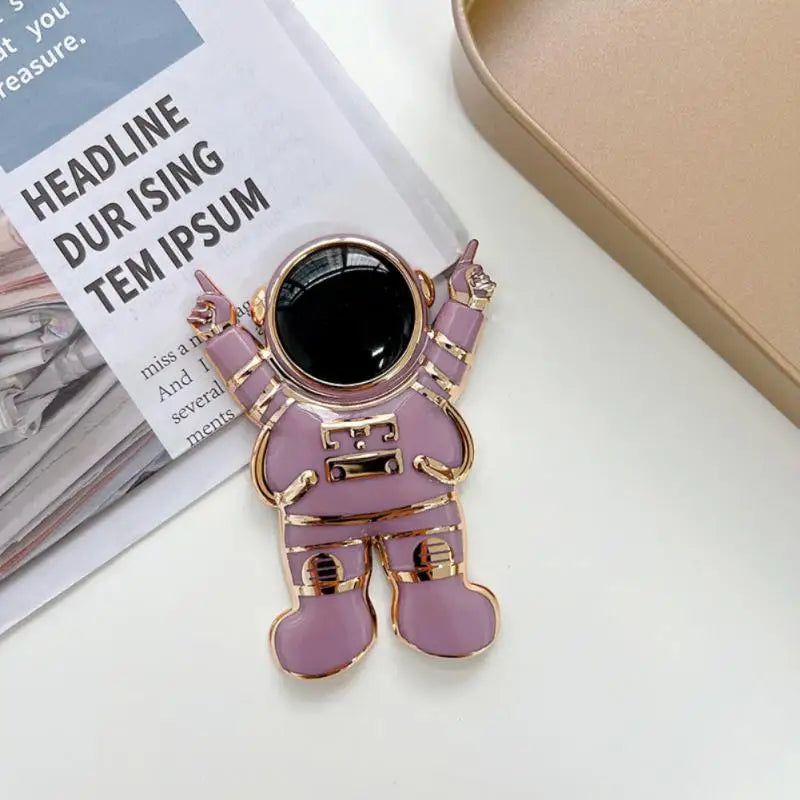 Astronaut Foldable Cartoon Finger Ring Holder Ring Bracket 3D For Cell Phone Back Sticker Bracket Support IPhone Xiaomi Samsung - Caseverse