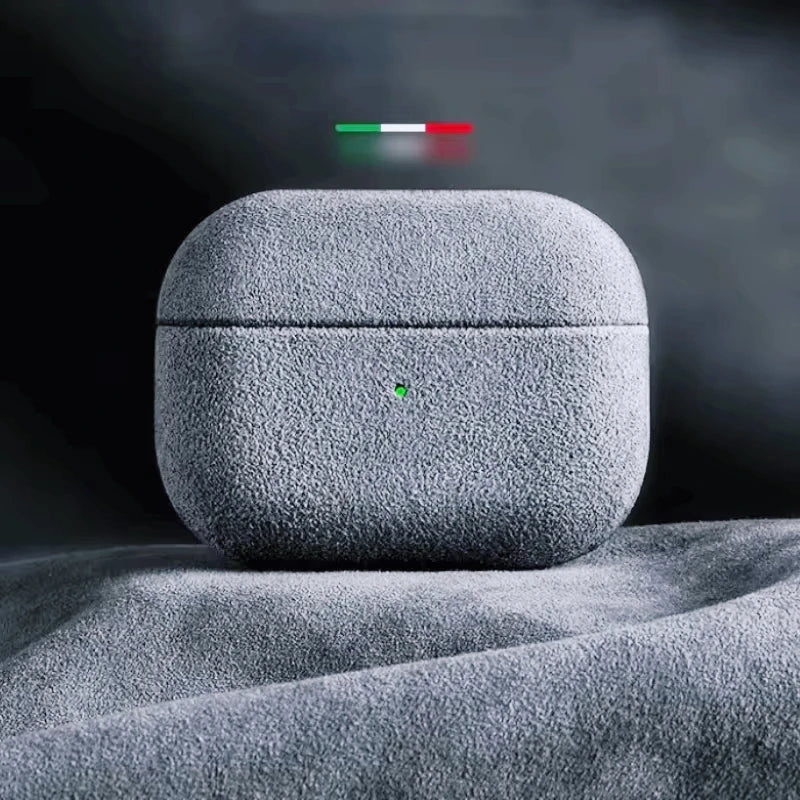 Italian Suede Leather Case For Airpods Pro 2 Luxury Artificial Leather All Inclusive Case For Airpods 4 3 Case Wireless Charge