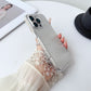 Metal Button Key Vertical Stripe Corrugated Clear Phone Case for IPhone 13 14 15 16 Pro Max Shockproof PC Protective Back Cover