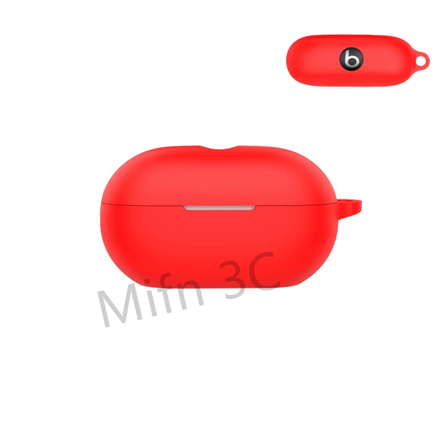 【Logo Visible 】Case for Beats Solo Buds with Keychain Soft Silicone Scratch Resistant Protective Case for Beats Solo Buds 2024