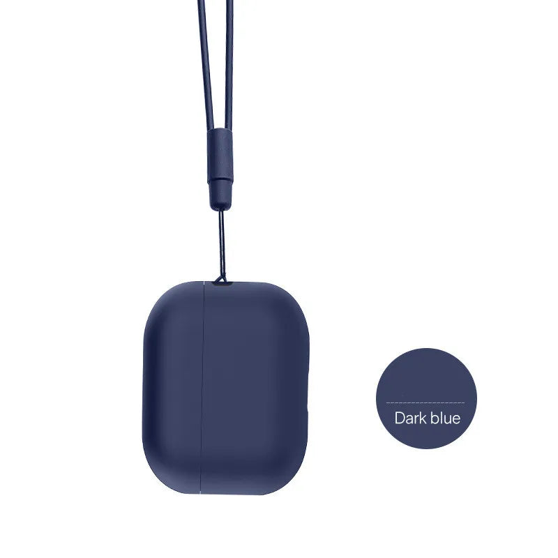 For AirPods Pro 2 2022 Earphone Case with Lanyard Anti-lost Cover [Front LED Visible]  for AirPods Pro 2 Silicone Case