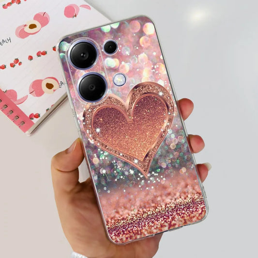 For Xiaomi Poco M6 Pro 2024 Case New Fashion Marble Cartoon Cover Soft Clear Silicone Funda For Xiaomi Poco M6 Pro 4G Phone Case