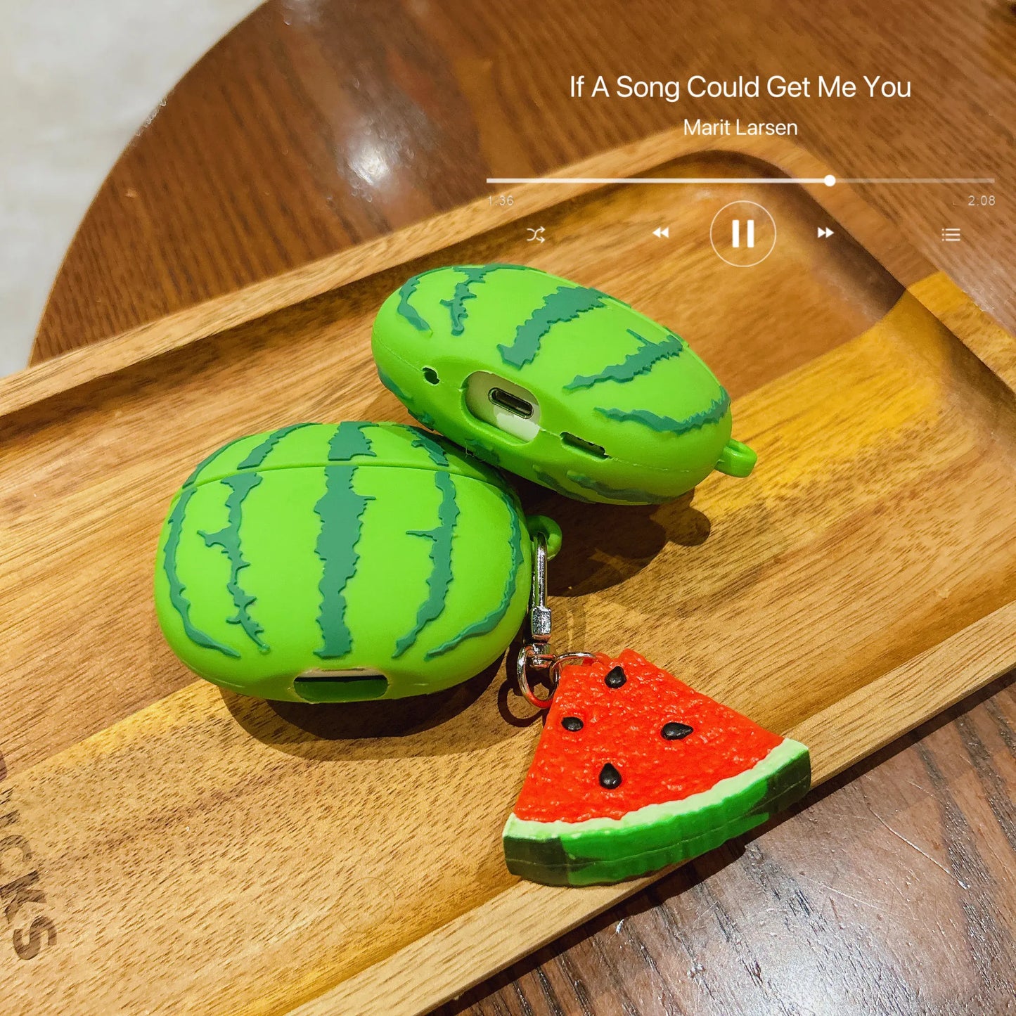 For Airpods 4 Simulation Fruit 3D Watermelon Cute Earpods Case for Airpods 1 2 3 Pro 2 Wireless Earphone Cover Charging Box