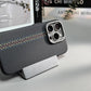 Abstract Carbon Fibre MagSafe Case for iPhone 16 15 Pro Max 14 Cover Wireless Charging Alloy Lens Camera Bumper Hard Armor Shell