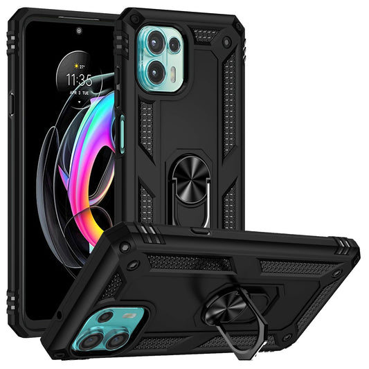 Cover Case for Moto Motorola Edge 20 Lite Shockproof Armor Rugged Military Protective Ring Holder Magnet Phone Case
