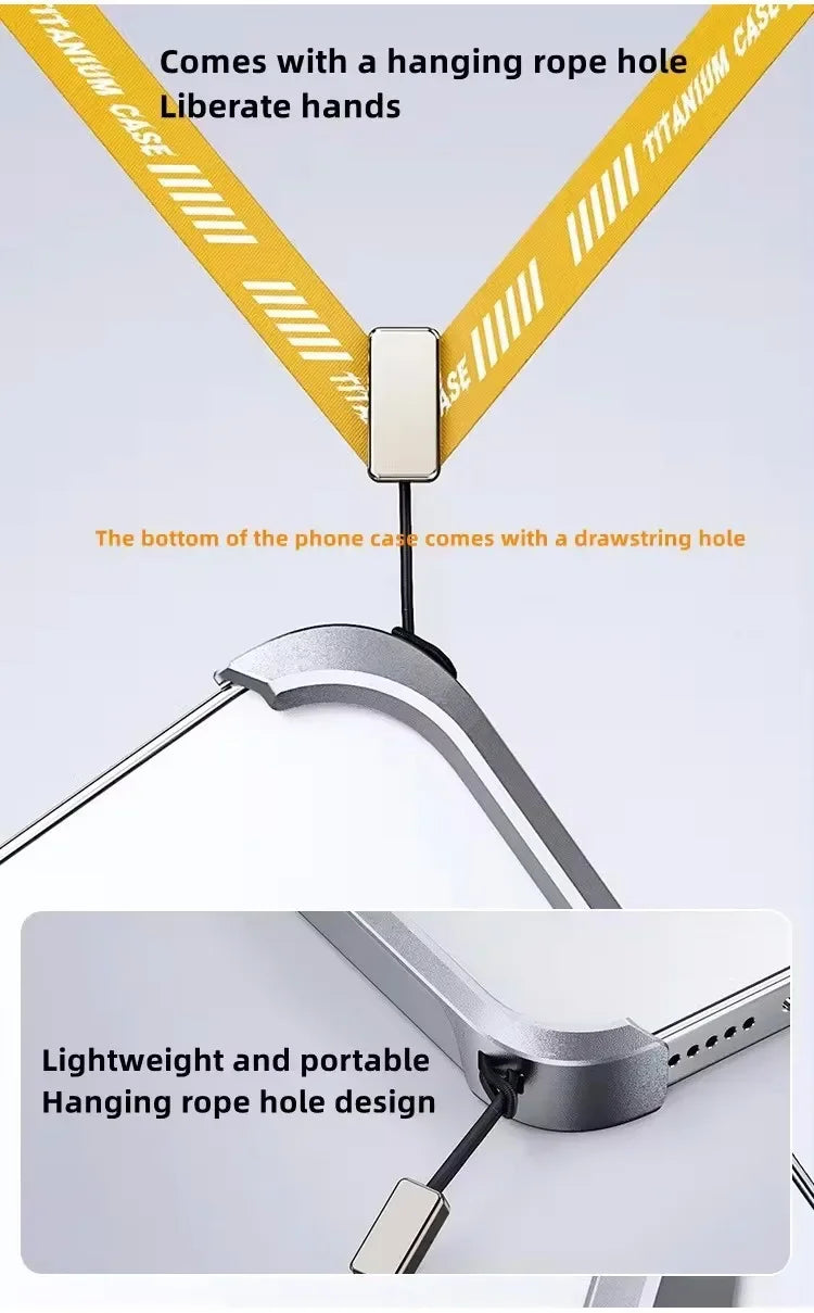 Aluminum Alloy X-shaped Metal Frame  Phone Case for IPhone 16 15 Pro Max 14 13 Military Grade Drop Protection Cover - Caseverse