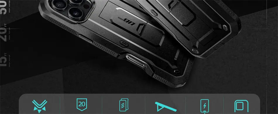 SUPCASE For iPhone 16 Pro Max Case 6.9" (2024) UB Pro Full-Body Heavy Duty Rugged Phone Case with Built-in Screen Protector - Caseverse