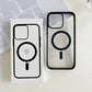 Clear Black Magnetic Phone Case for iPhone 15 14 Max Plus 13 12 Mini 11 Strong Magnet Mobile Cases with Box Shockproof Cover - Caseverse