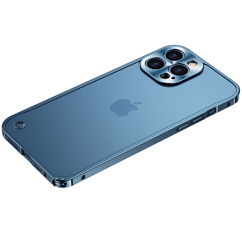 Metal Phone Cases For IPhone 12 13 14 15 16 Pro Max Plus Cover Magnetic Aluminum Frame Phone Shell For Iphone 13 Mini 14 15 Plus