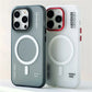 For Magsafe Wireless Charge Cases For iPhone 16 13 12 14 15 Pro Max Matte Magnetic Trendy Shockproof Armor Case Metal Lens Cover - Caseverse