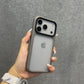 Luxury Orange Shield Matte Transparent Phone Case For iPhone 17 Pro Max 17 Pro 17 New Metal Buttons Skin Feel Shockproof Cover
