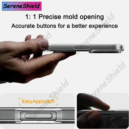 Latest Technology Phone Case for iPhone 16 Pro Max 15 Plus 14 Pro 13 Fine Hole Circuit Board Magnetic Anti-fall Phone Case